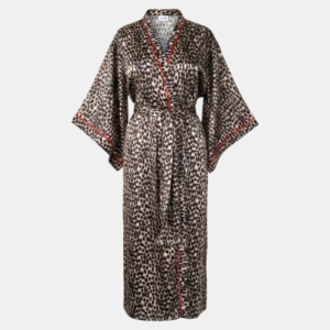 leopar desenli kırmızı biyeli kadın kimono | 888balance